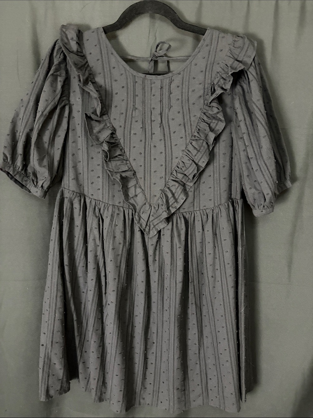 Ruffle Swiss Dot Dress